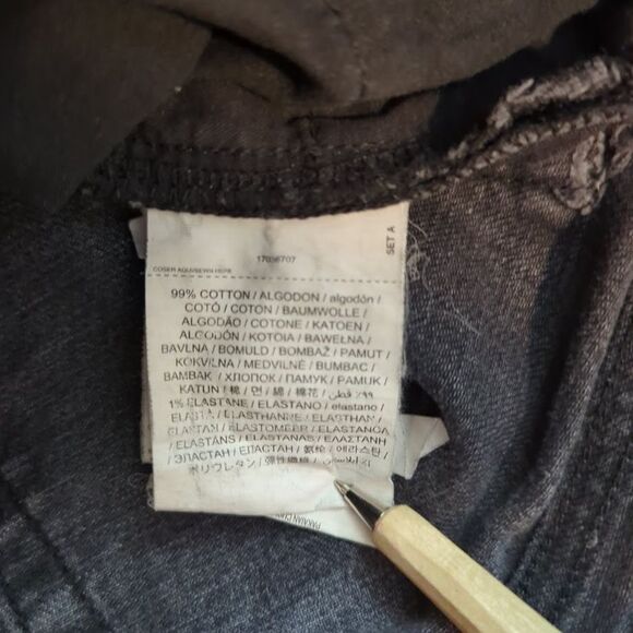 Mango MNG Black Wash Denim Jeans 5 Button Fly Women's 4 - Picture 10 of 12